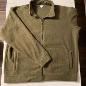 Orvis Men’s Heavyweight Full-Zip Fleece Jacket – Green Men’s XXL 2XL